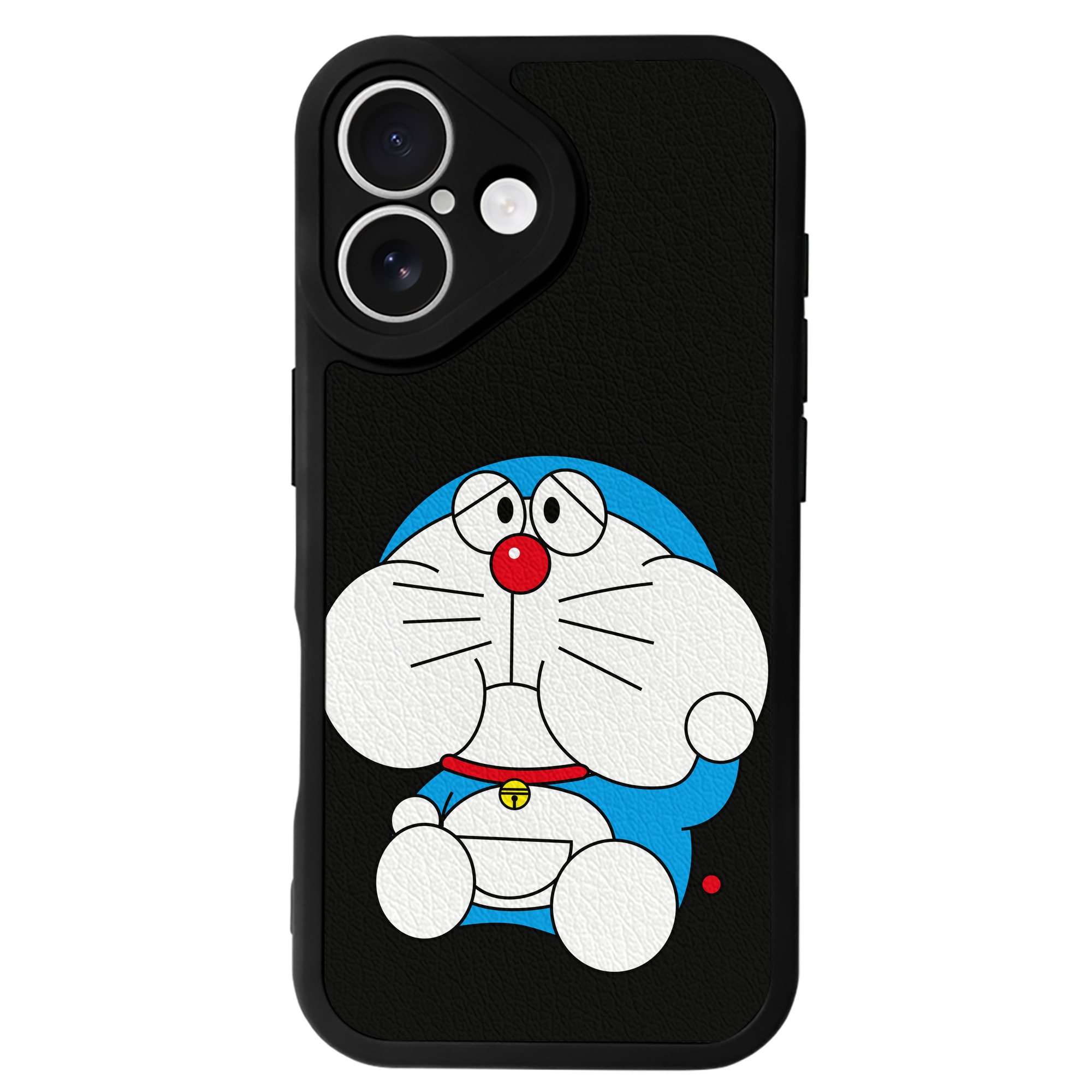 （画像用） ドラえもん Doraemon 【iPhone 16シリーズ対応】シリコンスマホケース（レザー調） 材質：シリコン